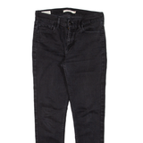 LEVI'S 710 BIG E Womens Jeans Black Slim Skinny W28 L26