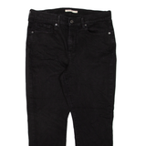 LEVI'S Womens Jeans Black Classic Straight W33 L25