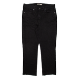 LEVI'S Womens Jeans Black Classic Straight W33 L25
