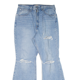 LEVI'S 70's High BIG E Distressed Womens Jeans Blue Regular Flared W31 L30