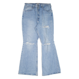 LEVI'S 70's High BIG E Distressed Womens Jeans Blue Regular Flared W31 L30