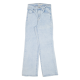 LEVI'S High Waisted Crop Womens Jeans Blue Regular Flared W22 L27