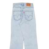 LEVI'S High Waisted Crop Womens Jeans Blue Regular Flared W22 L27