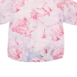 BELLINO CASUALS Mens Shirt Pink Viscose Crazy Pattern M