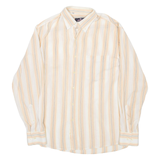 NOVA ONDA Mens Shirt Beige Striped Long Sleeve M