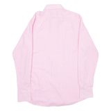LAUREN RALPH LAUREN Fitted Non Iron Mens Shirt Pink Striped Long Sleeve S
