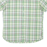 TOMMY HILFIGER Mens Shirt Green Check L