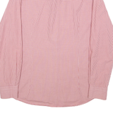 TOMMY HILFIGER Tailored Fitted Mens Shirt Red Gingham Long Sleeve L