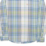 LEVI'S Mens Shirt Blue Check Long Sleeve S