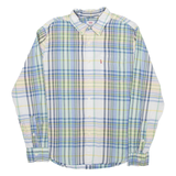 LEVI'S Mens Shirt Blue Check Long Sleeve S