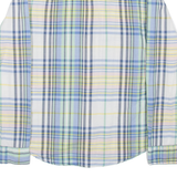 LEVI'S Mens Shirt Blue Check Long Sleeve S