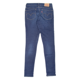 LEVI'S 711 Womens Jeans Blue Slim Skinny Stone Wash W26 L30