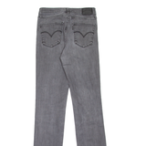 LEVI'S 724 High Rise BIG E Womens Jeans Grey Straight Stone Wash W28 L34
