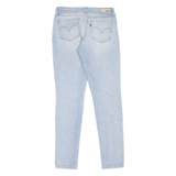 LEVI'S Mid Rise Womens Jeans Blue Slim Skinny Stone Wash W27 L32