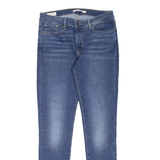 LEVI'S 711 BIG E Womens Jeans Blue Slim Skinny Stone Wash W29 L30