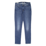 LEVI'S 711 BIG E Womens Jeans Blue Slim Skinny Stone Wash W29 L30
