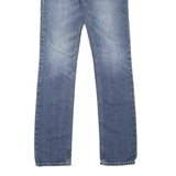 LEVI'S 555 03 Womens Jeans Blue Slim Straight Stone Wash W28 L32