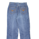 NATHALIE B Womens Jeans Blue Regular Straight Stone Wash W27 L29