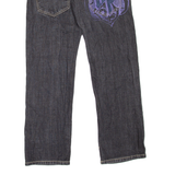 SOUTHPOLE Mens Jeans Black Regular Straight W29 L30