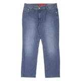 PIERRE CARDIN Deauville Mens Jeans Blue Regular Tapered Stone Wash W38 L28