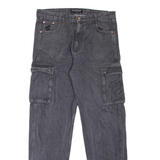 ROCAWEAR Cargo Style Mens Jeans Black Regular Tapered W34 L33