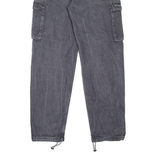 ROCAWEAR Cargo Style Mens Jeans Black Regular Tapered W34 L33