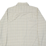 TEDDY'S Mens Shirt Beige Plaid Long Sleeve M