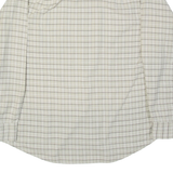 TEDDY'S Mens Shirt Beige Plaid Long Sleeve M