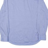 TOMMY HILFIGER Tailored Fitted Mens Plain Shirt Blue Long Sleeve L