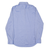 TOMMY HILFIGER Tailored Fitted Mens Plain Shirt Blue Long Sleeve L