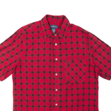 RALPH LAUREN Mens Shirt Red Plaid M
