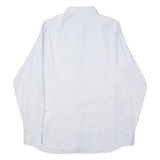 TED BAKER Mens Shirt White Crazy Pattern Long Sleeve M