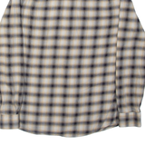REISS Mens Shirt Grey Plaid Long Sleeve S