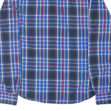 DIESEL Mens Shirt Blue 90s Plaid Long Sleeve L