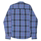 DIESEL Mens Shirt Blue 90s Plaid Long Sleeve L