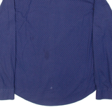 TOMMY HILFIGER Mens Shirt Blue Spotted Long Sleeve M