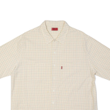 LEVI'S Red Tab Mens Shirt Yellow Plaid XL