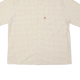 LEVI'S Red Tab Mens Shirt Yellow Plaid XL