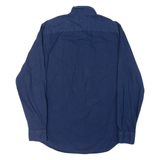 TOMMY HILFIGER Mens Plain Shirt Blue Long Sleeve M