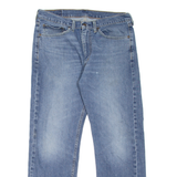 LEVI'S 505 Jeans Mens Blue Regular Straight Stone Wash W34 L30