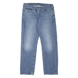 LEVI'S 505 Jeans Mens Blue Regular Straight Stone Wash W34 L30