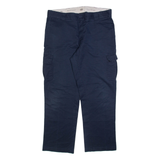 DICKIES Cargo Mens Trousers Blue Regular Straight W38 L32