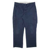 DICKIES Cargo Mens Trousers Blue Regular Straight W38 L32
