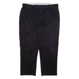 DICKIES Mens Trousers Black Regular Straight W40 L30