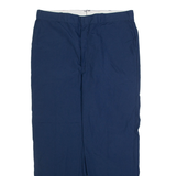 DICKIES Mens Trousers Blue Regular Straight W36 L29