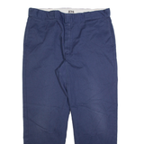 DICKIES Mens Trousers Blue Regular Straight W40 L32