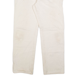 DICKIES Carpenter Mens Trousers Cream Regular Straight W34 L31