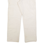 DICKIES Carpenter Mens Trousers Cream Regular Straight W34 L31