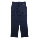 DICKIES Cargo Mens Trousers Blue Regular Straight W30 L32