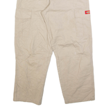 DICKIES Cargo Womens Trousers Beige Relaxed Tapered W28 L27